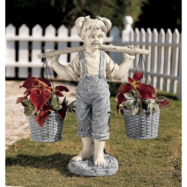 Design Toscano Flowers for Felicity Little Girl Garden Statue: Medium NG30540